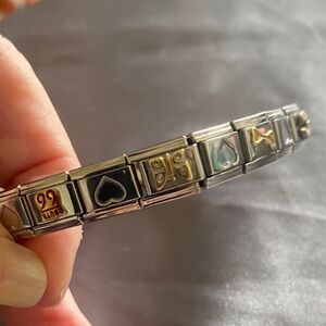 Juicy Couture Black and Gold Link Bracelet